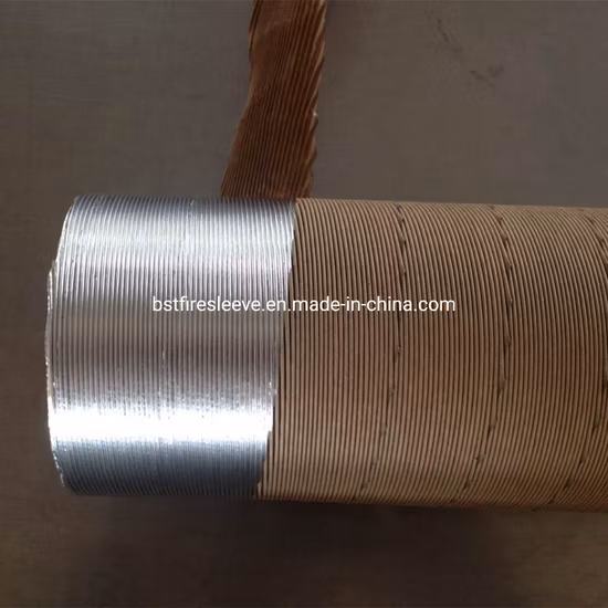 Feuille d'aluminium Fibre de verre Conduites hydrauliques de carburant Câbles de commande Composants critiques dans les systèmes d'échappement du moteur Tube ondulé réfléchissant