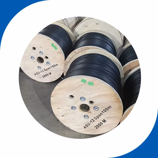 Fabricant de câbles à fibres optiques extérieurs ADSS Câble à fibres optiques aérien Asu