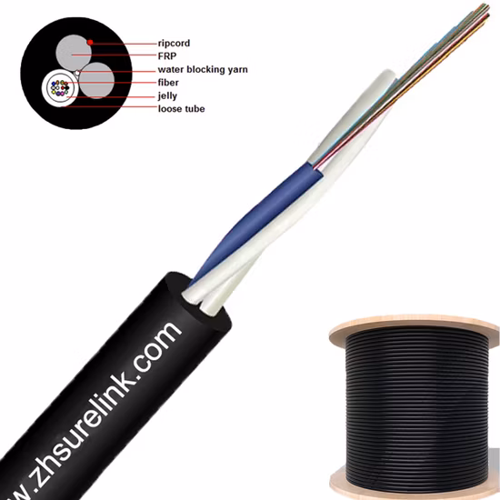20 ans d'usine ADSS 24 cœurs 48 cœurs 96 cœurs 144 cœurs tout diélectrique câble à fibres optiques autoportant Mini câble ADSS